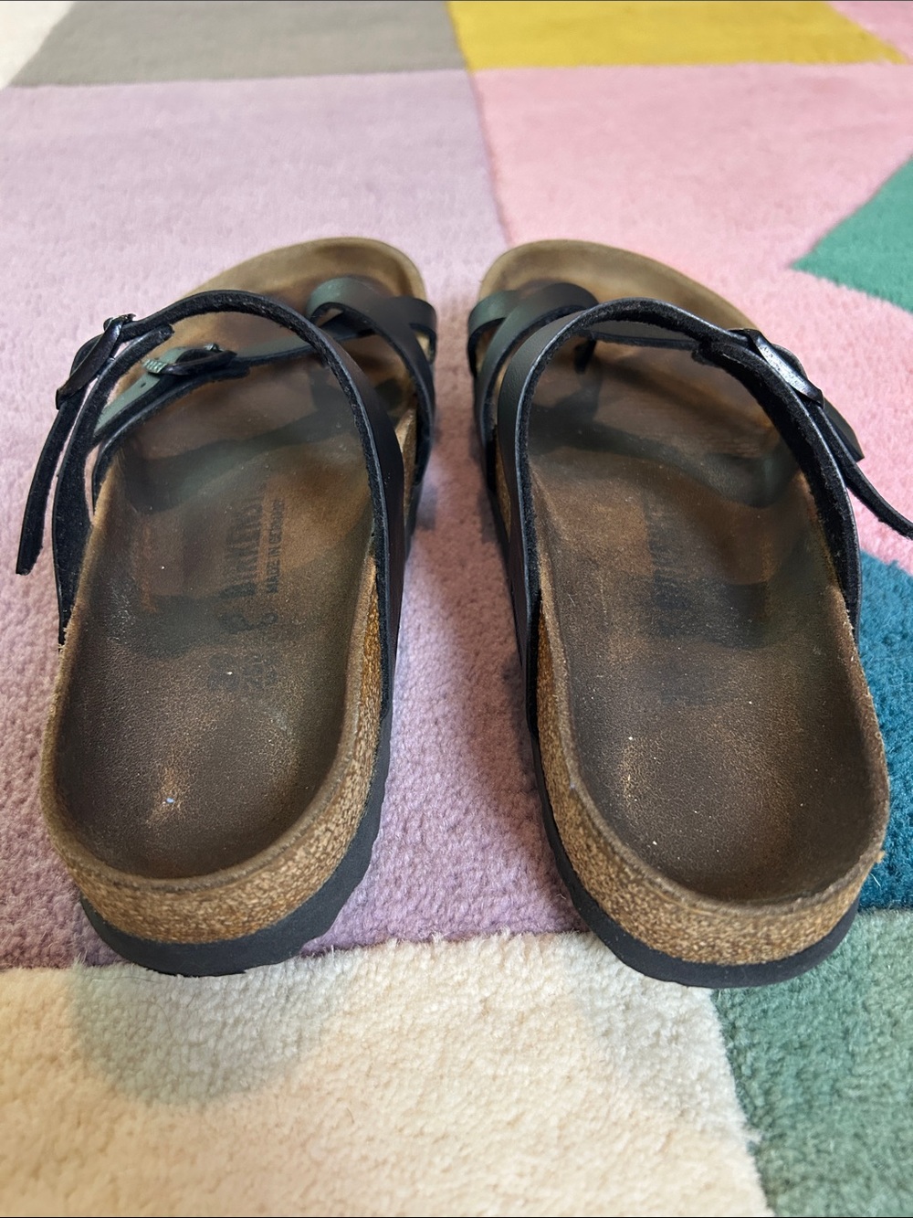 Birkenstock Mayari Black Oiled Leather Sandal size 38.5 - Picture 6 of 17